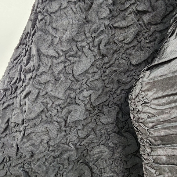 Samuel Dong Women's Retro Textured Crinkle Button Front Lightweight Top - L - Picture 5 of 8